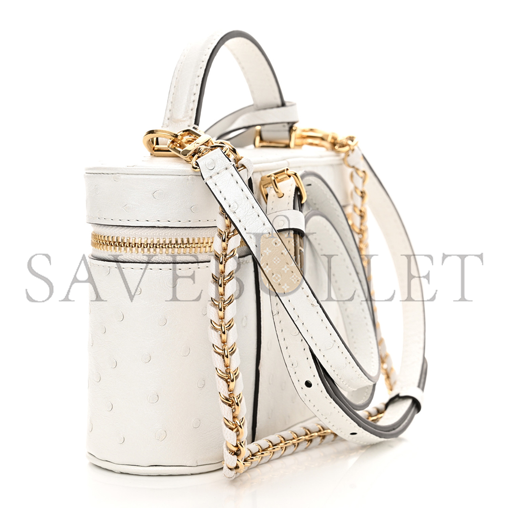 LOUIS VUITTON OSTRICH VANITY CHAIN POUCH M85806 (19*11.5*6.5cm)